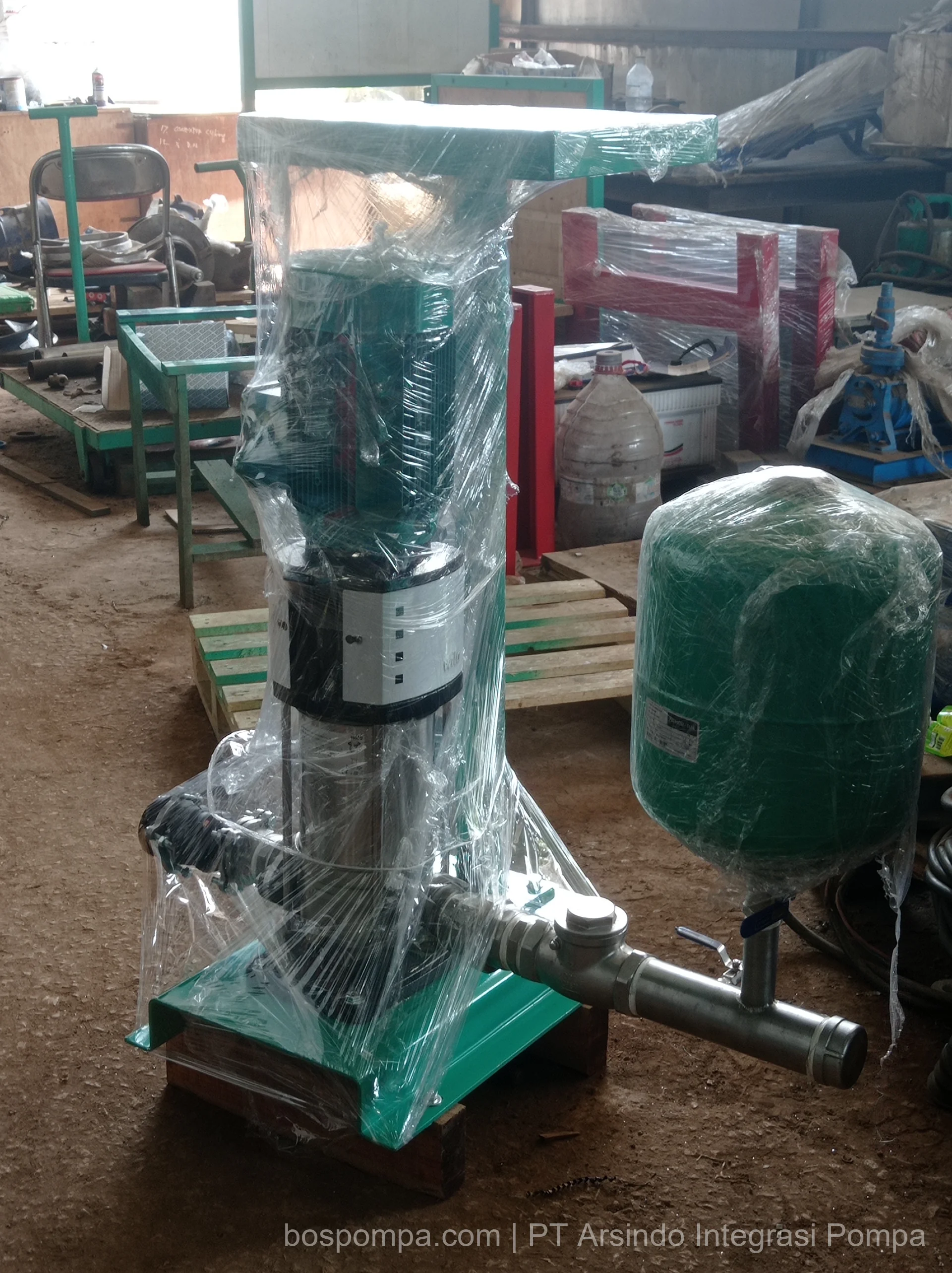 Pressure tank booster system