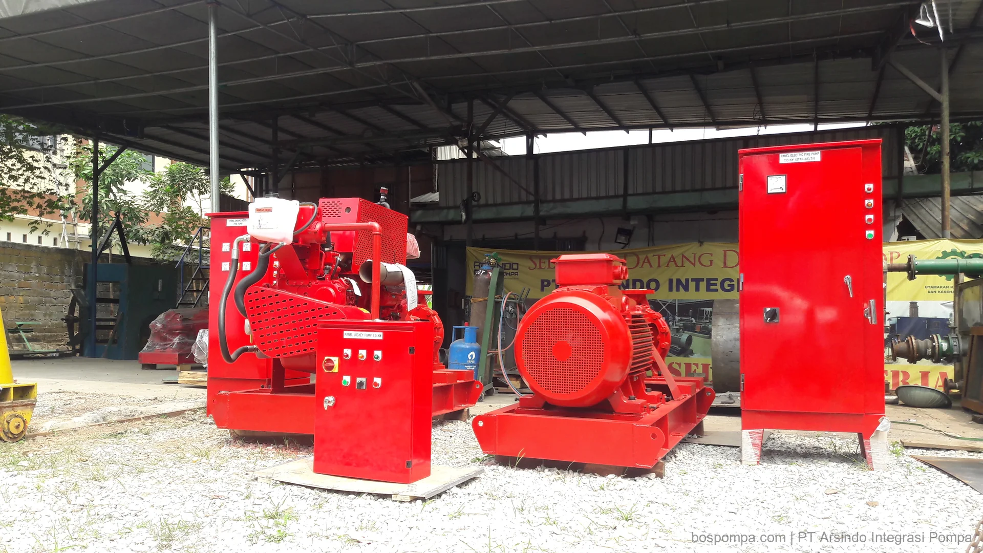 Fire pump field installation