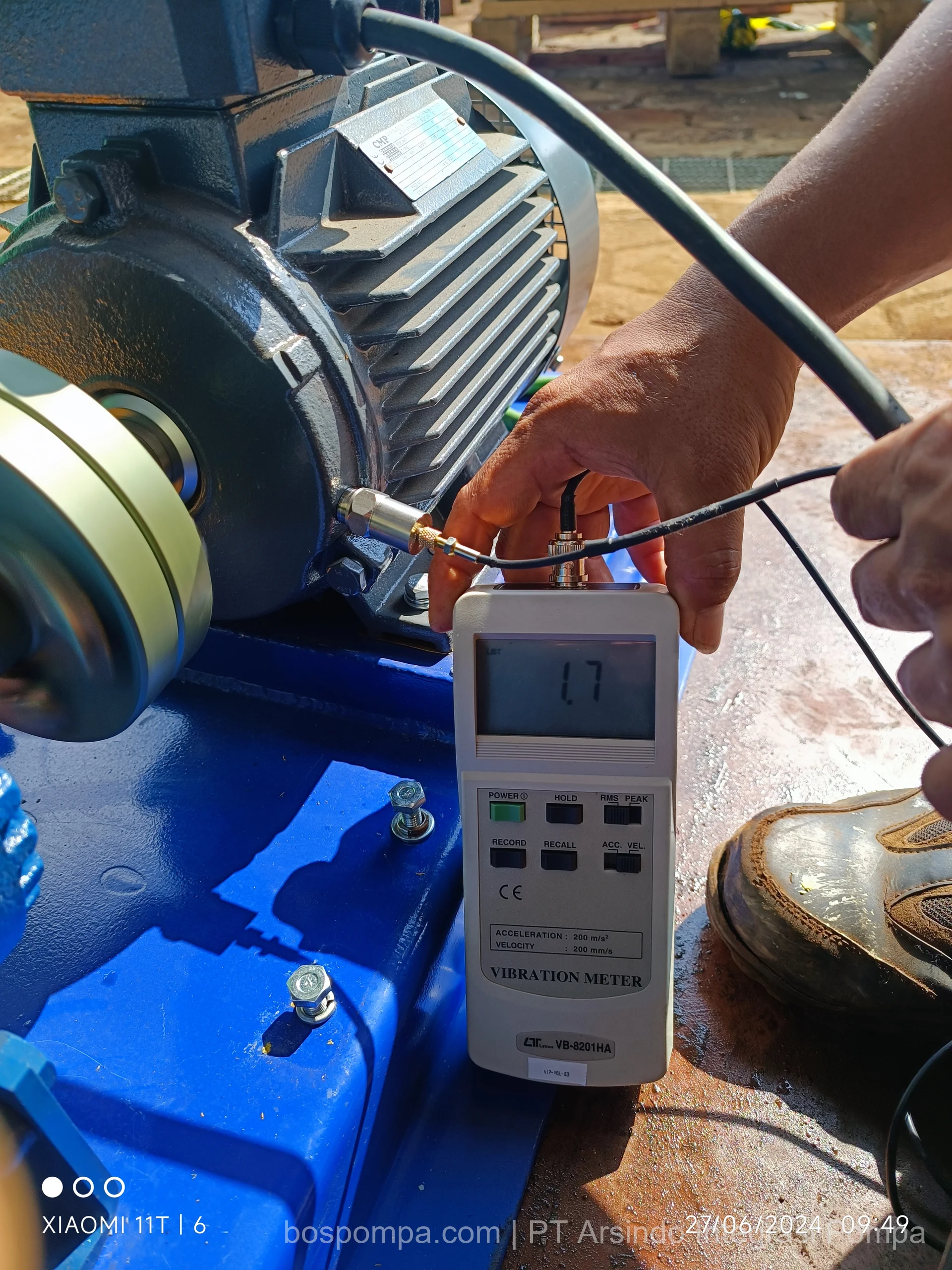 Performance test pompa