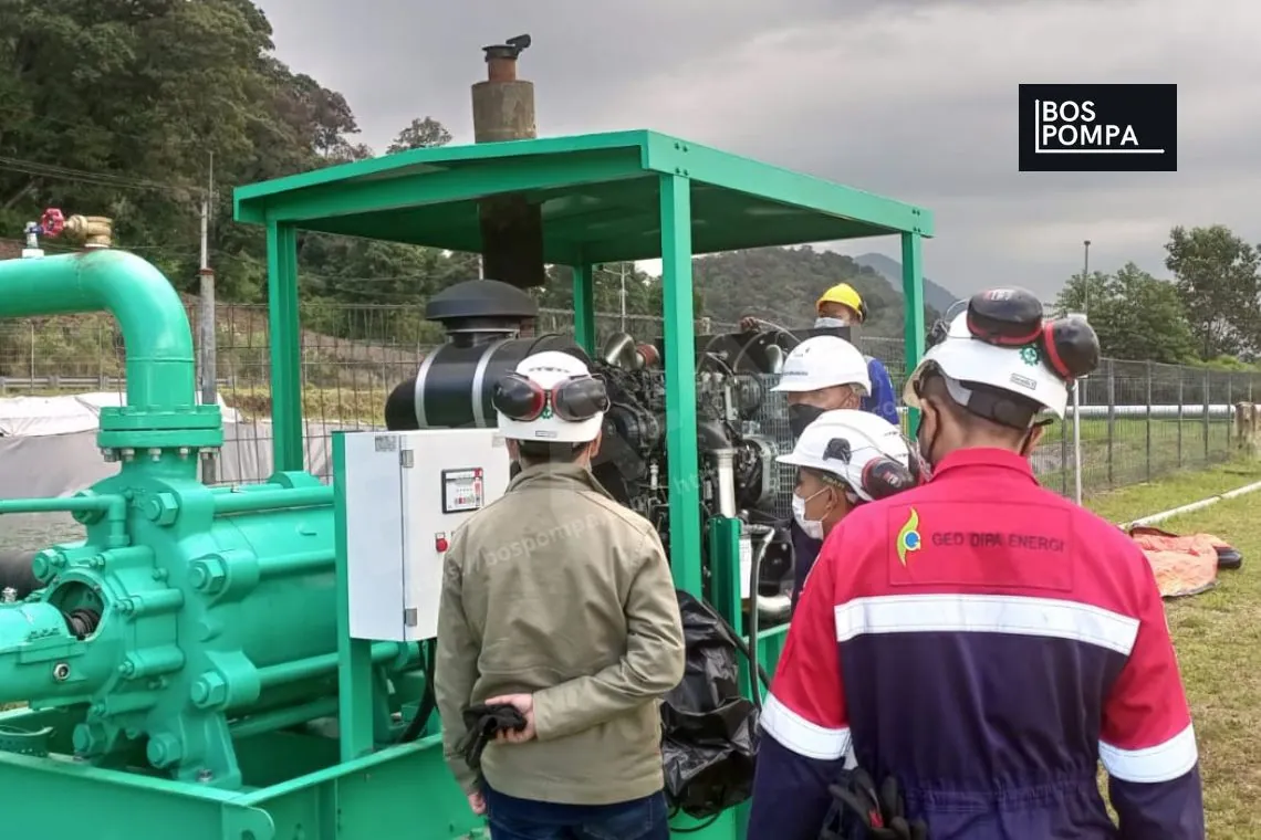 Pompa multistage horizontal geothermal Geo Dipa Energi Bandung