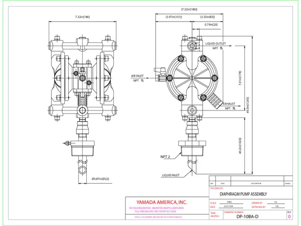 Yamada DP Series AODD pump