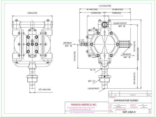 Yamada NDP-20 AODD pump